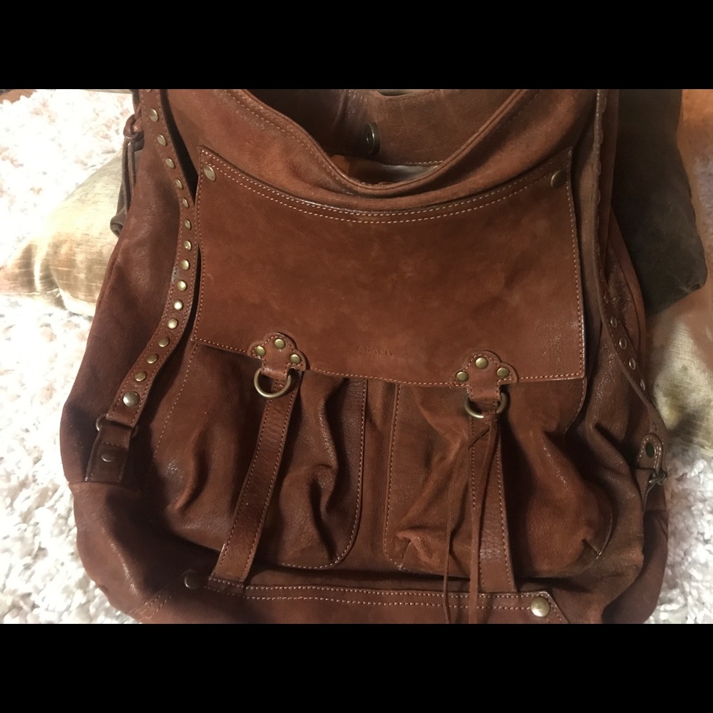 ABACO PARIS large soft leather Bag. BOHO style ,